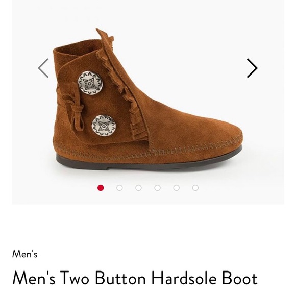 two button hardsole boot mens